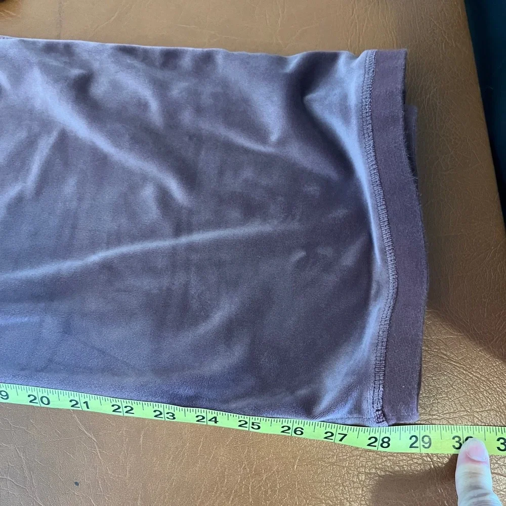 Sundance Velour Wide‎ Leg Pull On Pants Mauve Purple Size Small